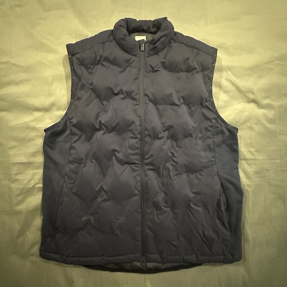 Callaway Puffer Vest Weather Series Swing Tech Golf Navy Blue Full Zip Mens XL